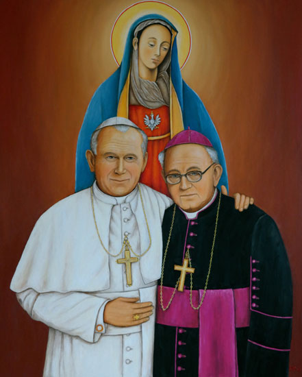 Jan Paweł II i Biskup Wilhelm Pluta