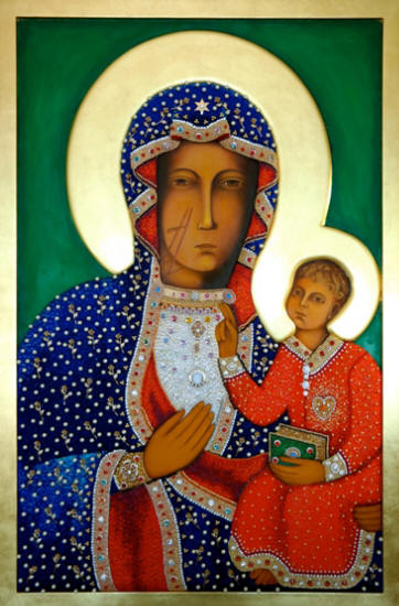 Obraz Matki Bożej Częstochowskiej dla Kościoła p.w. św. Andrzeja Boboli w Sopocie