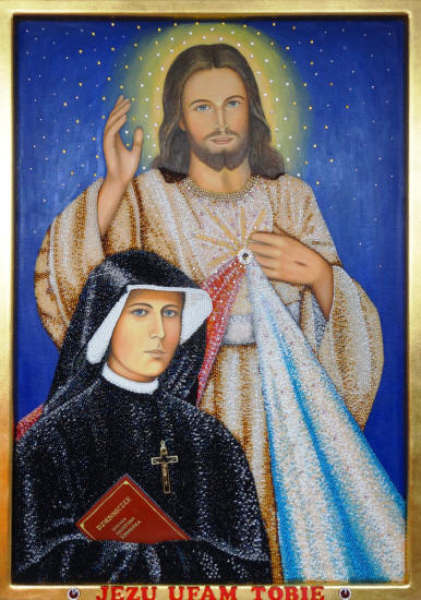 Jezus Miłosierny i Św. Faustyna